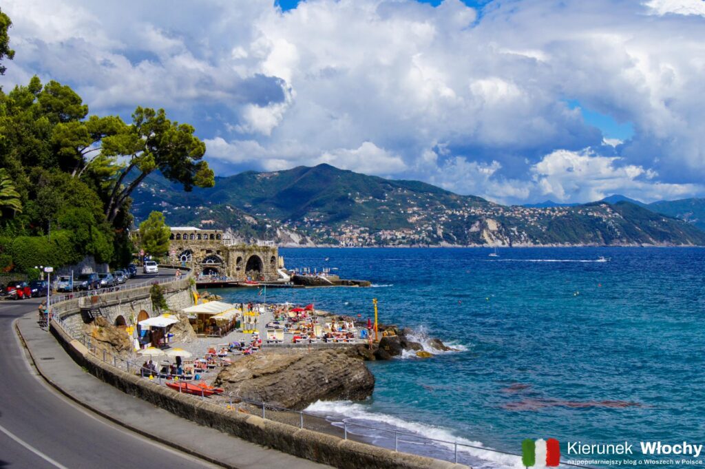 plaża Punta Pedale w Santa Margherita Ligure, Liguria, Włochy (fot. Łukasz Ropczyński, kierunekwlochy.pl)