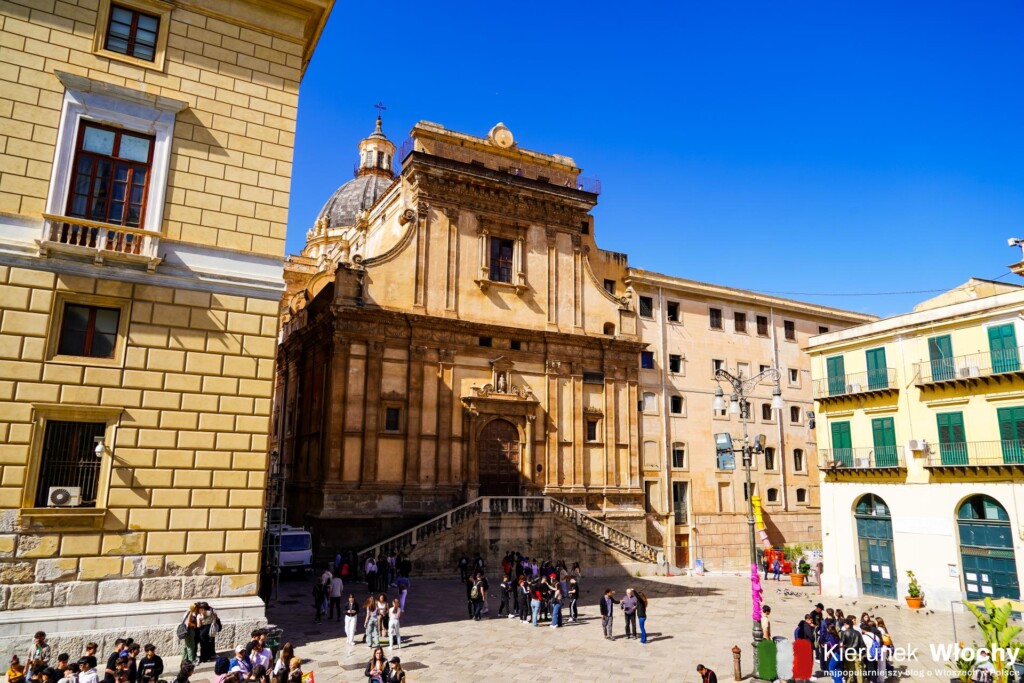 kościół św. Katarzyny Aleksandryjskiej przy Piazza Bellini w Palermo, Sycylia, Włochy (fot. Łukasz Ropczyński, kierunekwlochy.pl)