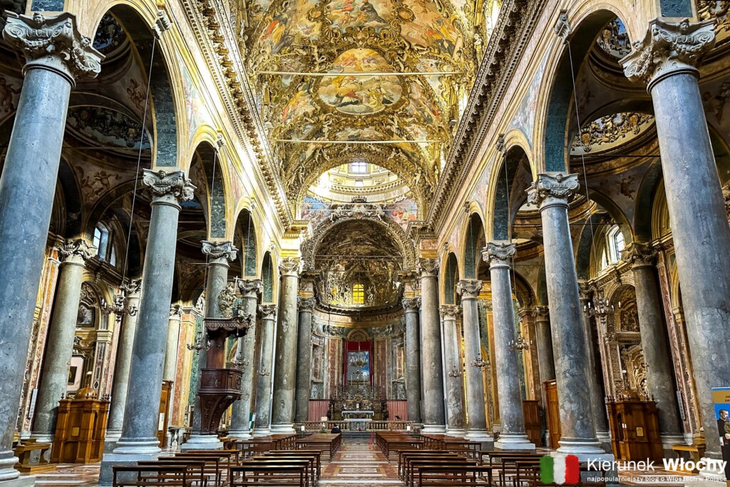 wnętrze kościoła San Giuseppe dei Teatini w Palermo, Sycylia, Włochy (fot. Łukasz Ropczyński, kierunekwlochy.pl)