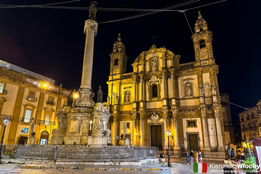 Piazza San Domenico i kościół San Domenico, Palermo, Sycylia, Włochy (fot. Łukasz Ropczyński, kierunekwlochy.pl)