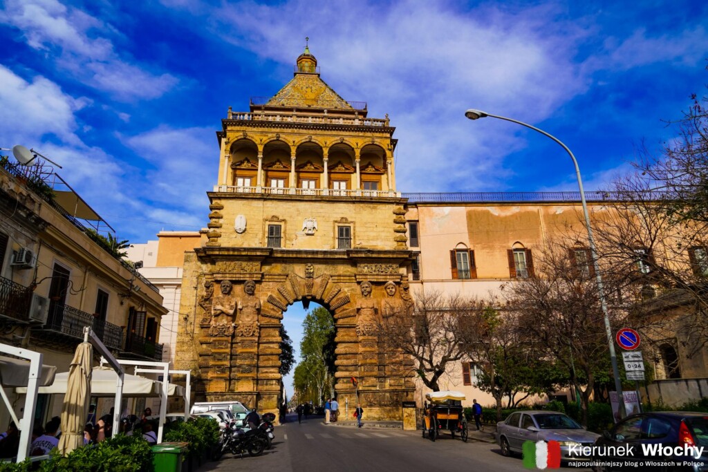 zabytkowa brama Porta Nuova, Palermo, Sycylia, Włochy (fot. Łukasz Ropczyński, kierunekwlochy.pl)
