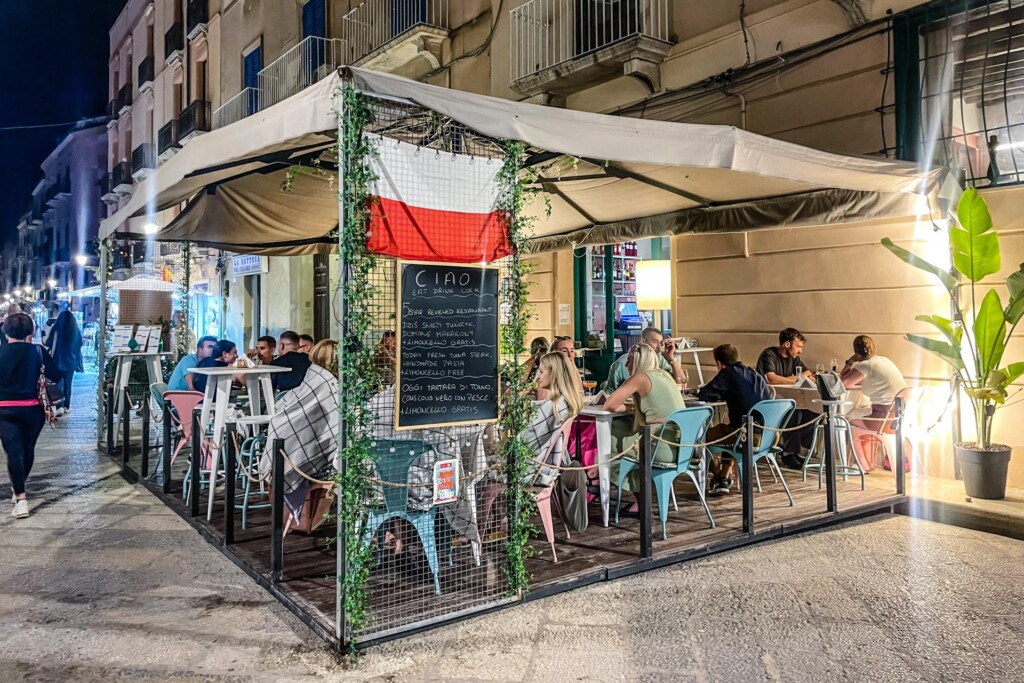 restauracja CIAO.eatdrinkcook w samym centrum Trapani, Sycylia, Włochy (fot. Marzena Latosińska-Trapani)