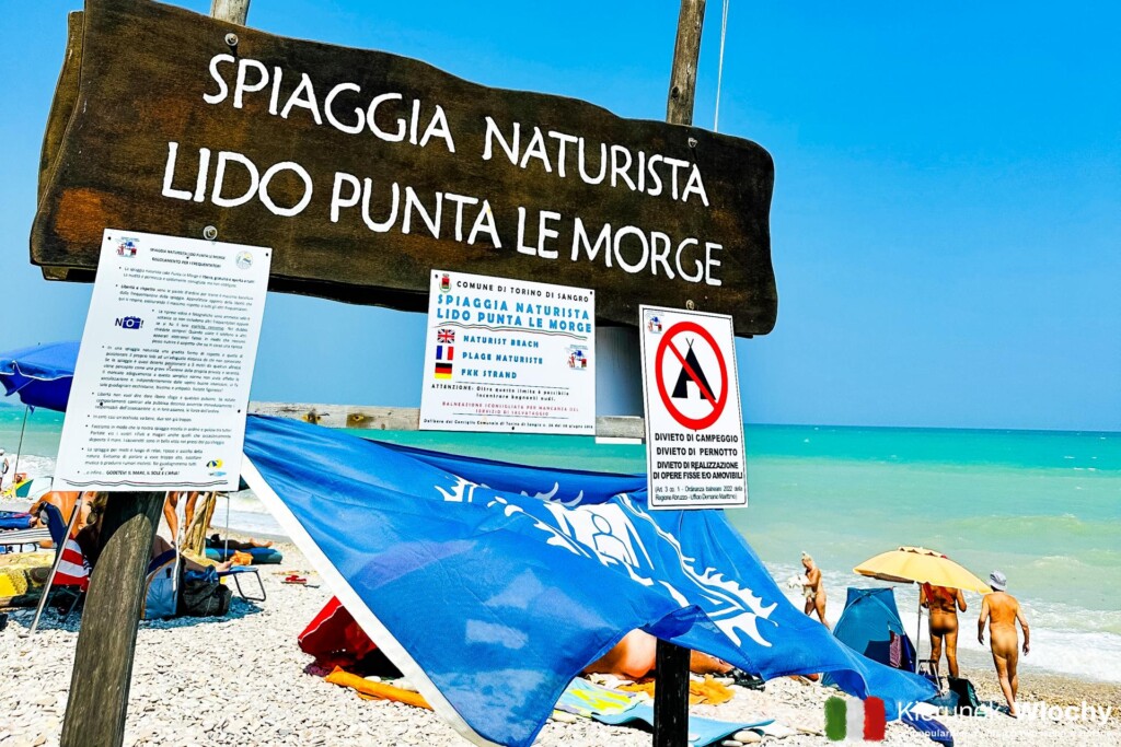 plaża naturystyczna Lido Punta Le Morge, Costa dei Trabocchi, wybrzeże Abruzji, Włochy (fot. Łukasz Ropczyński, kierunekwlochy.pl)