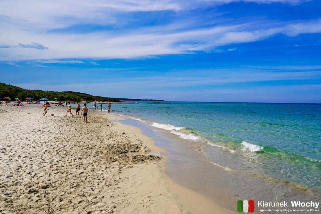 plaża Baia Dei Turchi w pobliżu Otranto w Apulii (fot. Łukasz Ropczyński, kierunekwlochy.pl)