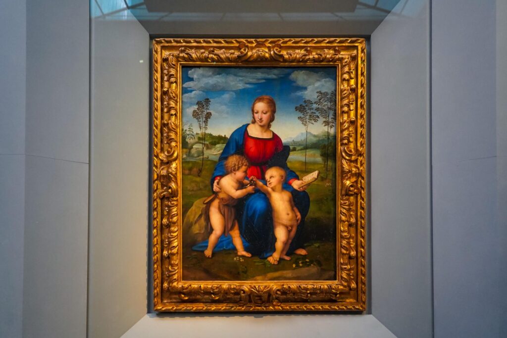 Rafael, Madonna ze Szczygłem, Galeria Uffizi, Florencja (fot. Łukasz Ropczyński, kierunekwlochy.pl)