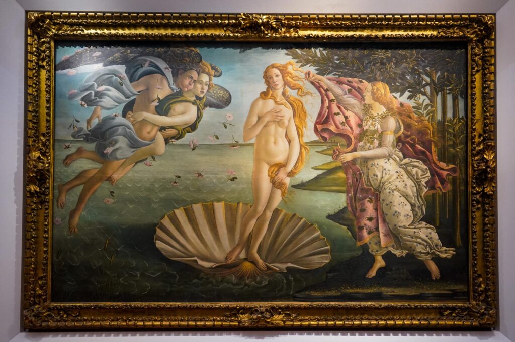 Sandro Botticelli, Narodziny Wenus, Galeria Uffizi, Florencja (fot. Łukasz Ropczyński, kierunekwlochy.pl)