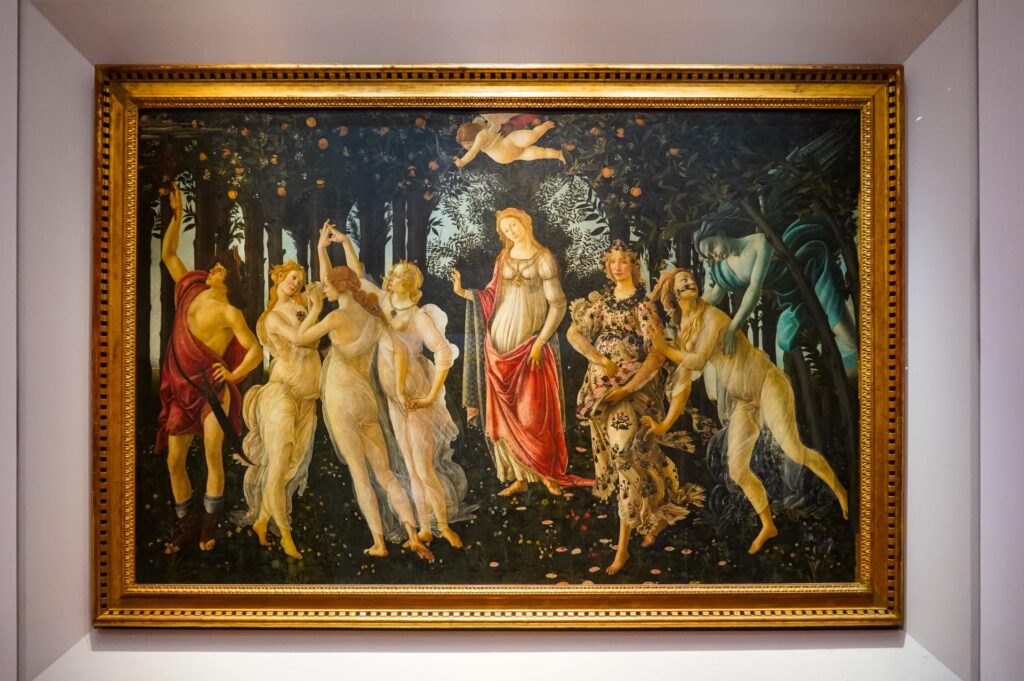 Sandro Botticelli, Wiosna, Galeria Uffizi, Florencja (fot. Łukasz Ropczyński, kierunekwlochy.pl)