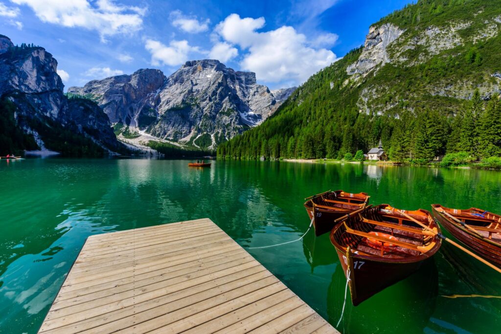 Lago di Braies / Pragser Wildsee, Południowy Tyrol / Südtirol, Włochy