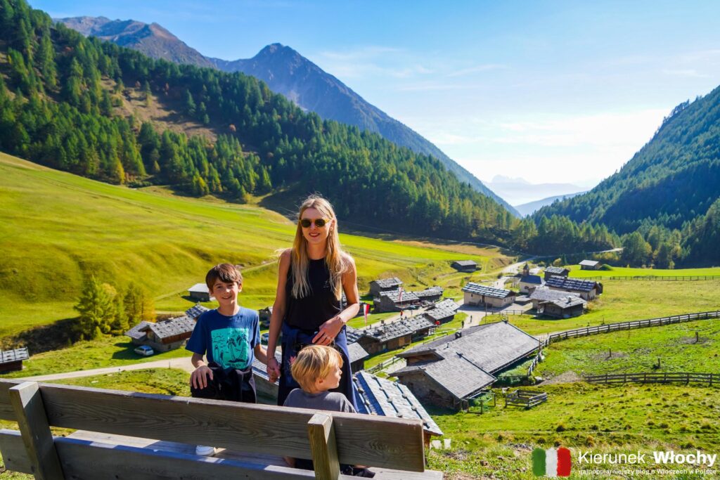 widok na wioskę pasterską Malga Fane / Fane Alm, Południowy Tyrol / Südtirol, Włochy (fot. Łukasz Ropczyński, kierunekwlochy.pl)