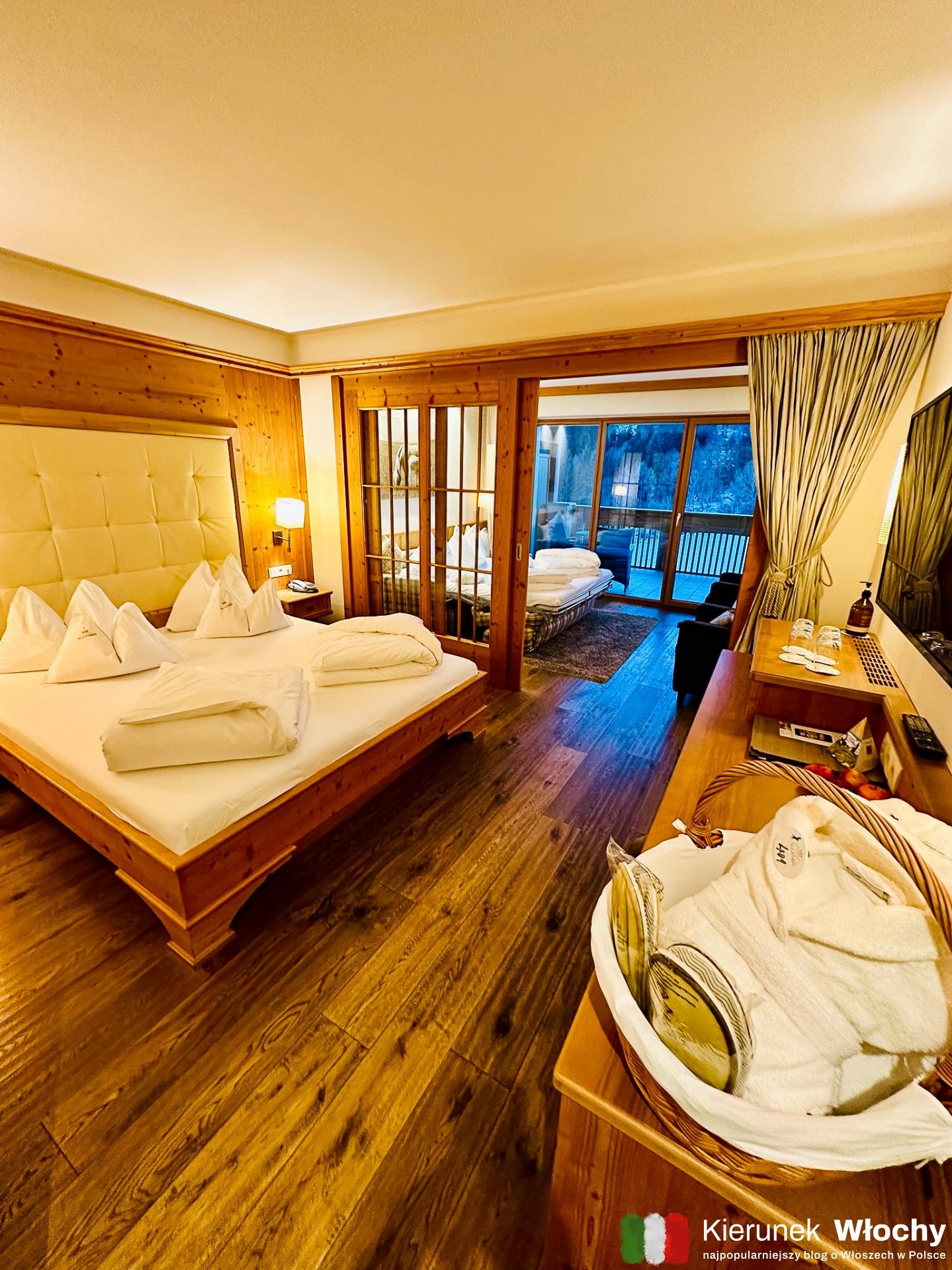 nasz pokój w hotelu Sulfner, okolice Merano, Południowy Tyrol, Włochy (fot. Łukasz Ropczyński, kierunekwlochy.pl)