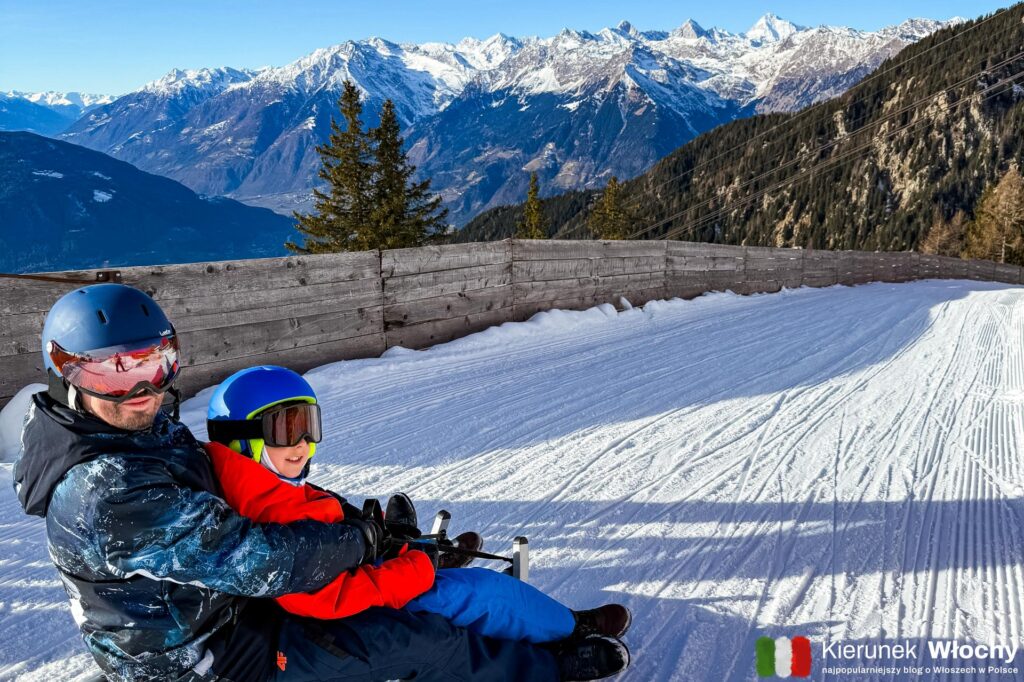 tuż przed zjazdem po 3-km torze saneczkowy na Merano 2000, Południowy Tyrol, Włochy (fot. Łukasz Ropczyński, kierunekwlochy.pl)