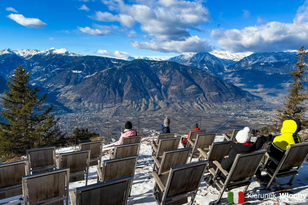 punkt widokowy Knottnkino w pobliżu Merano, Południowy Tyrol, Włochy (fot. Łukasz Ropczyński, kierunekwlochy.pl)