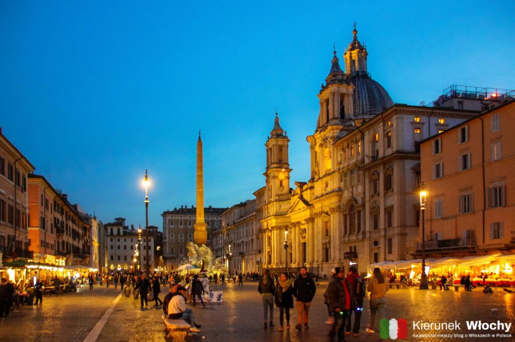 Piazza Navona, Rzym, Włochy (fot. Łukasz Ropczyński, kierunekwlochy.pl)