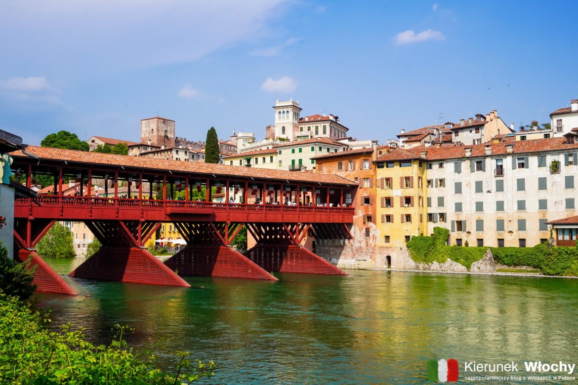 Bassano del Grappa – pomiędzy Wenecją, a Dolomitami. Stolica grappy i słynny most (fot. Łukasz Ropczyński, kierunekwlochy.pl) Bassano del Grappa – pomiędzy Wenecją, a Dolomitami. Stolica grappy i słynny most (fot. Łukasz Ropczyński, kierunekwlochy.pl)