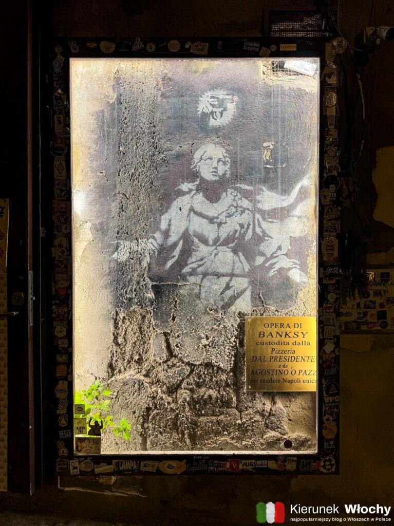 Madonna di Banksy, Neapol, Kampania, Włochy (fot. Łukasz Ropczyński, kierunekwlochy.pl)